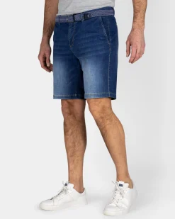 Dark Blue Denim Shorts
