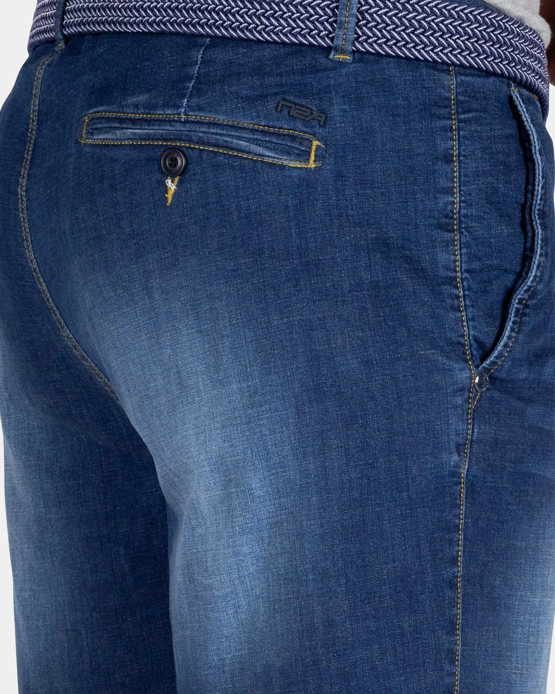 Dark Blue Denim Shorts