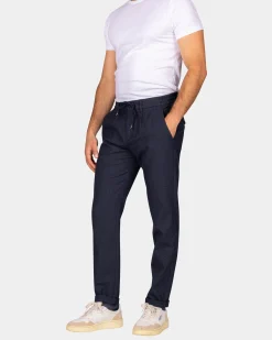 Dark blue dobby chino - Autumn Navy