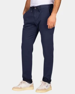 Dark blue jersey chino - Autumn Navy