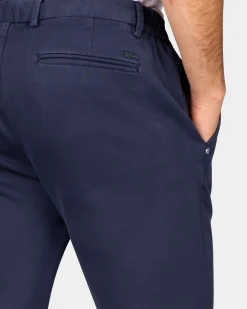 Dark blue jersey chino - Autumn Navy
