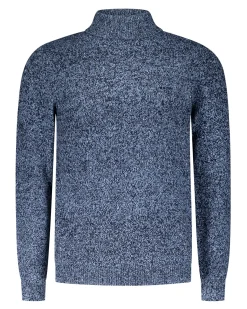 Dark blue knitted turtleneck sweater - Winter Navy