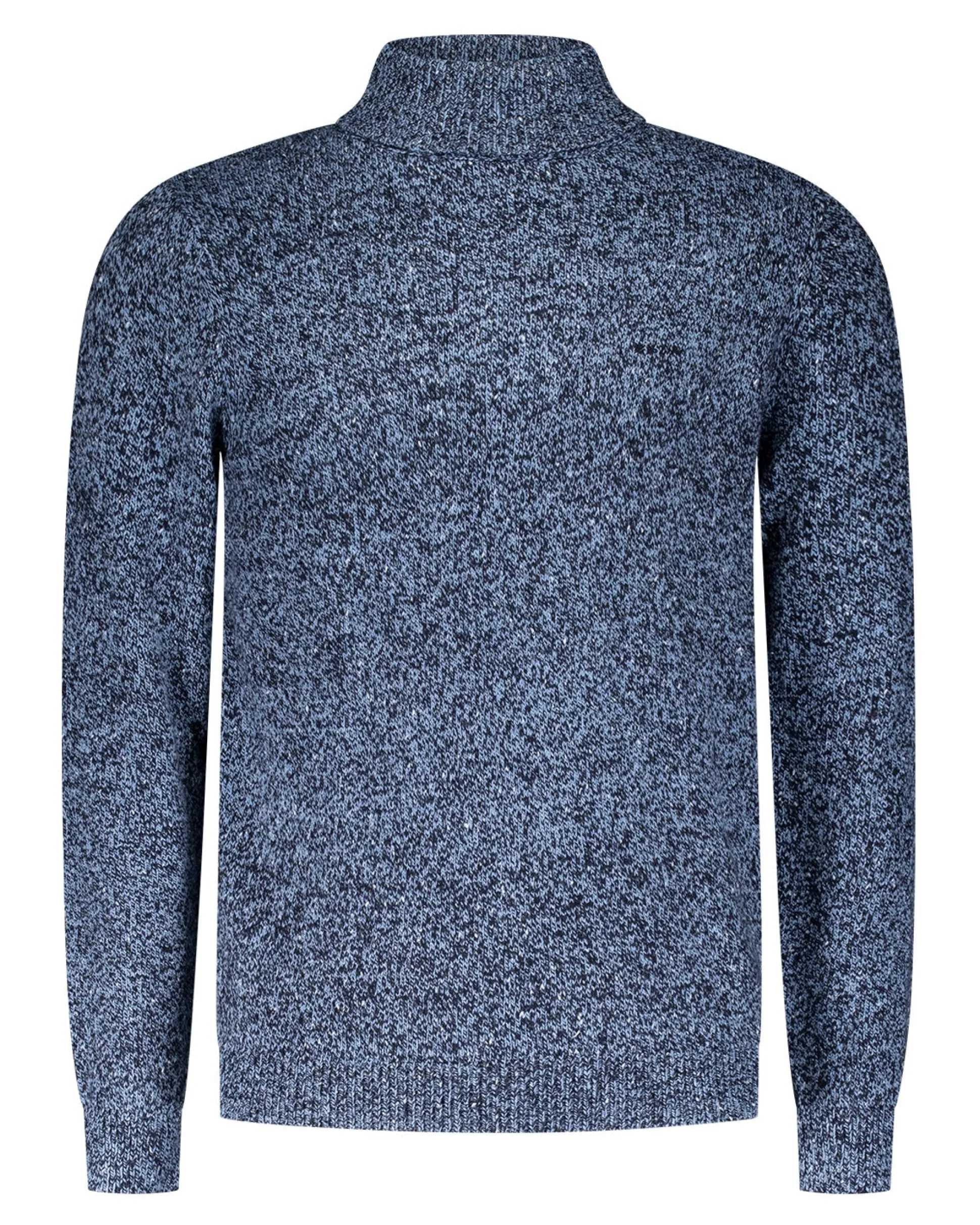 Dark blue knitted turtleneck sweater - Winter Navy
