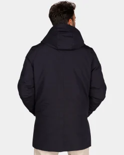 Dark blue quilted parka jacket - Winter Navy