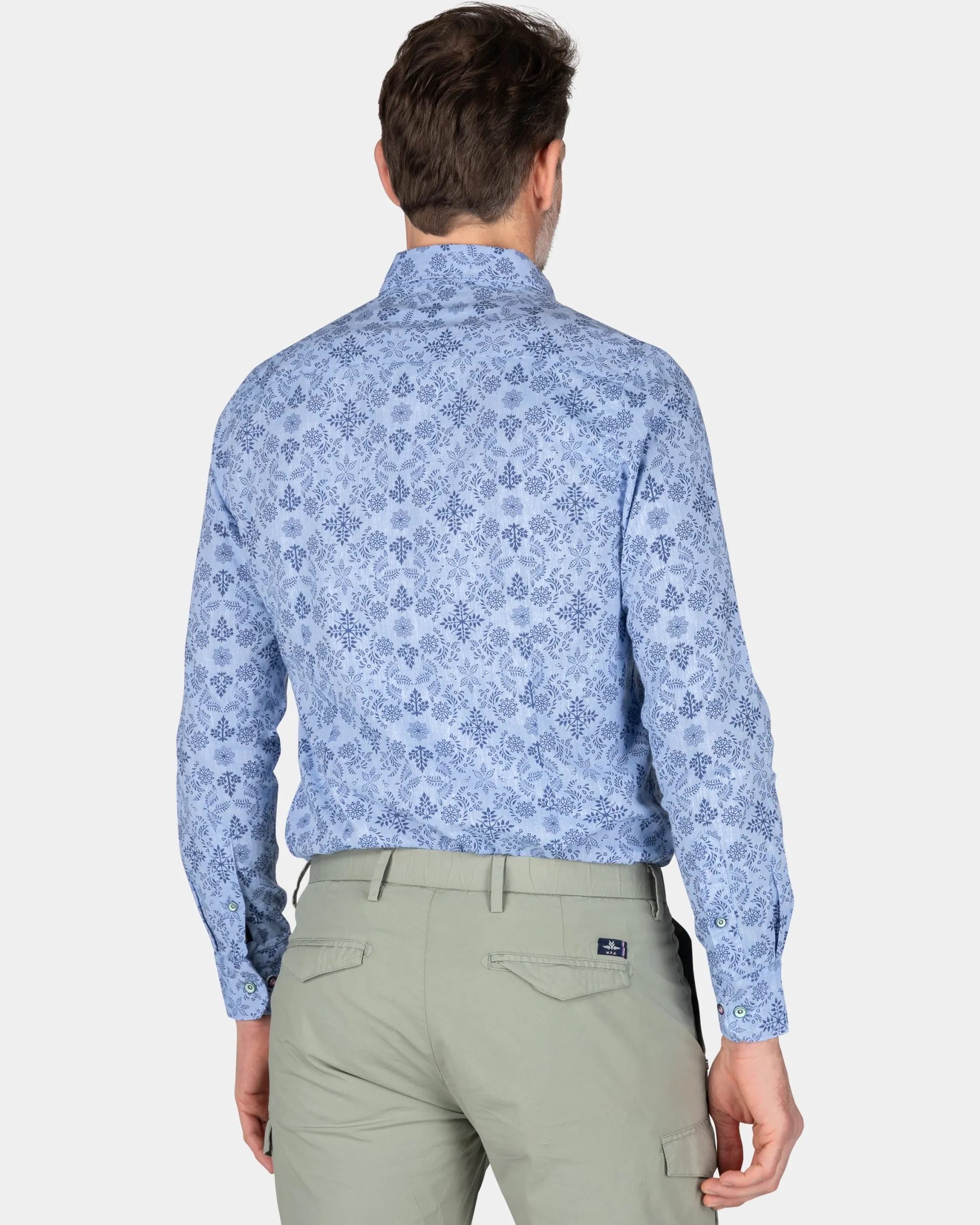 Dark blue shirt with print - Dusk Navy