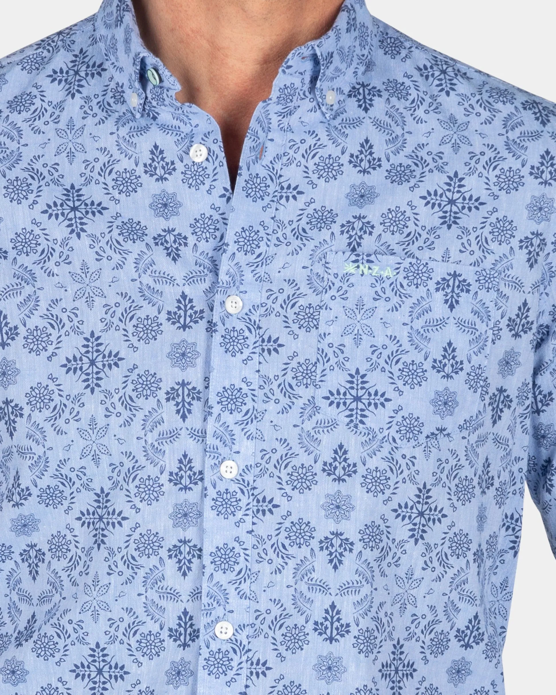 Dark blue shirt with print - Dusk Navy