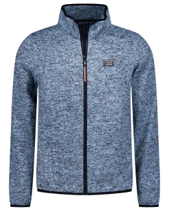 Dark blue terry sweat jacket - Winter Navy