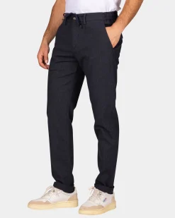 Dark blue twill chino - Autumn Navy