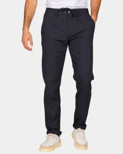 Dark blue twill chino - Autumn Navy