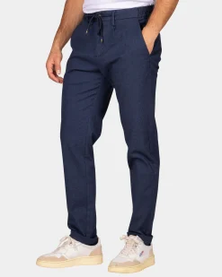 Dark blue wool look pants - Autumn Navy