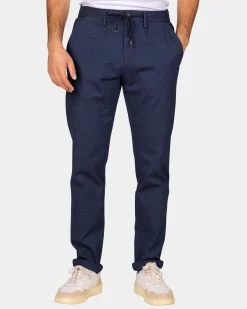 Dark blue wool look pants - Autumn Navy