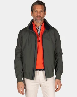 Dark green bomber jacket