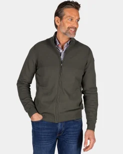 Dark green cardigan