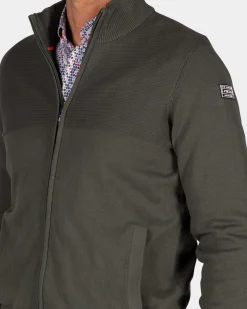 Dark green cardigan
