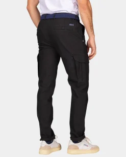 Dark green cargo chino - Gravel Green