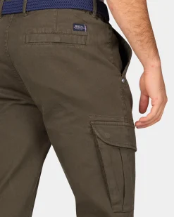Dark green cargo pants - Quartz Green