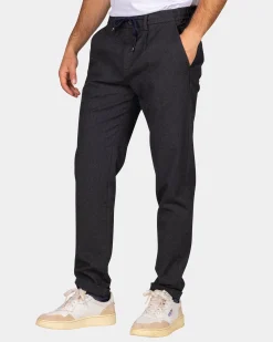 Dark grey wool look pants - Antra