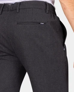 Dark grey wool look pants - Antra