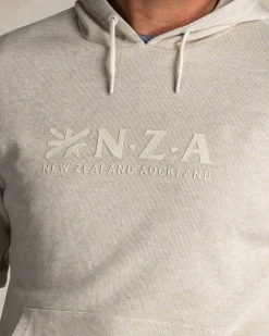 Ecru cotton hoodie
