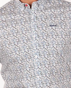 Ecru cotton long sleeved shirt - Ecru MultiColour