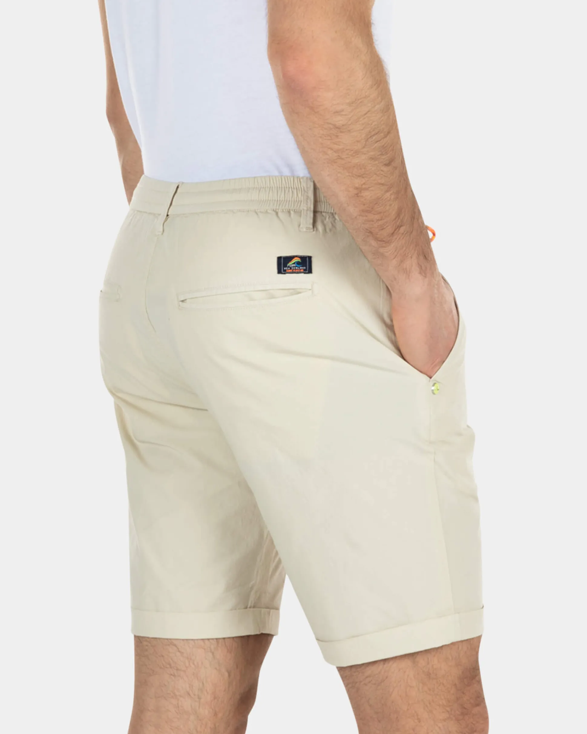 Effen katoenen chino shorts - Light Kit