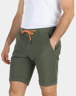 Effen katoenen chino shorts - High Summer Army