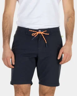 Effen katoenen chino shorts - High Summer Navy