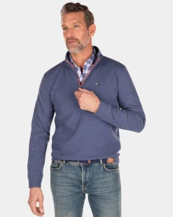 Fleece half zip sweater - Dusk Navy