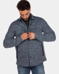 Fleece overshirt Frankton - Steady Navy