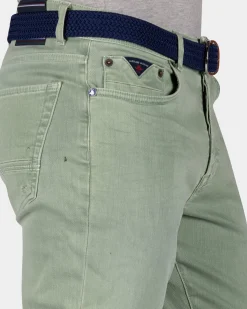 Green 5 pocket jeans - Sage