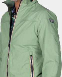 Green cotton bomber