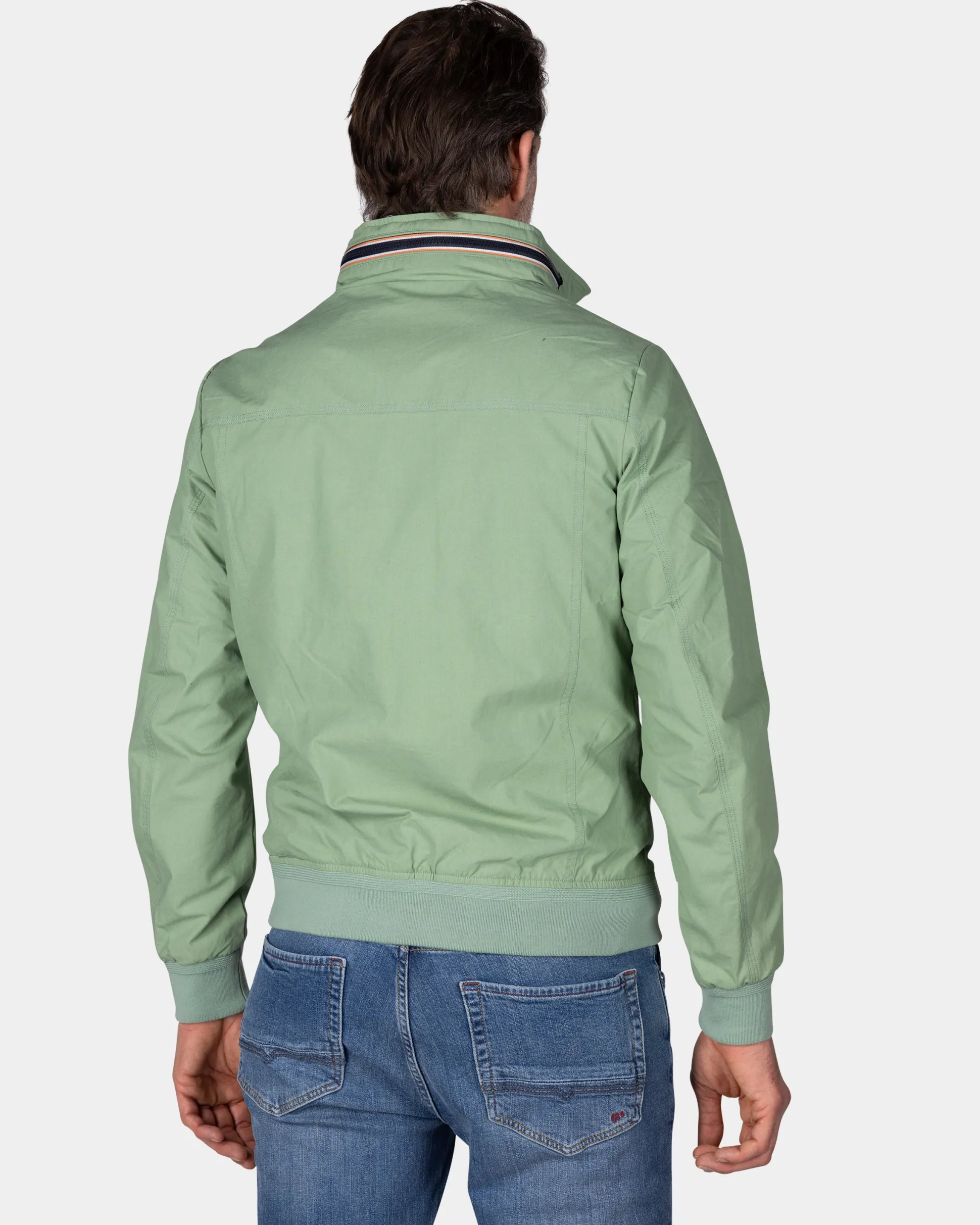 Green cotton bomber