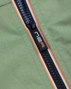 Green cotton bomber