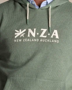 Green cotton hoodie