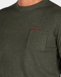Green cotton long sleeve shirt