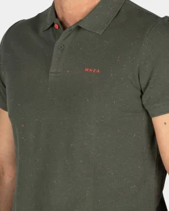 Green cotton polo