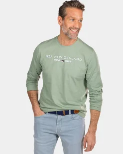 Green crew neck longsleeve - Sage