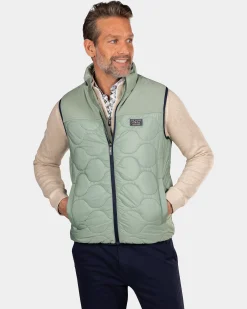 Green padded vest - Sage