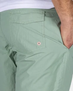 Green Solid Swim Shorts with Lycra Lining