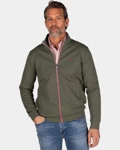 Green sporty cardigan