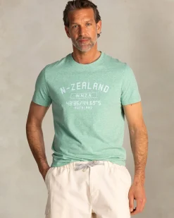 Green T-shirt with NZA logo on the chest
