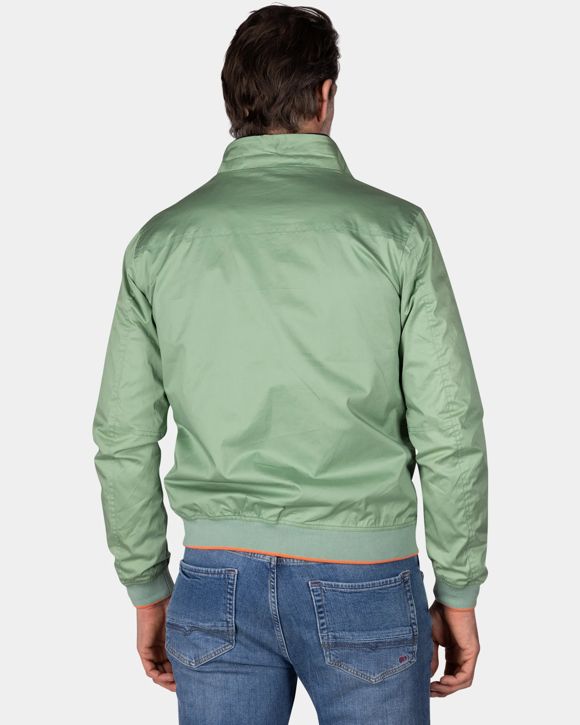 Green twill bomber
