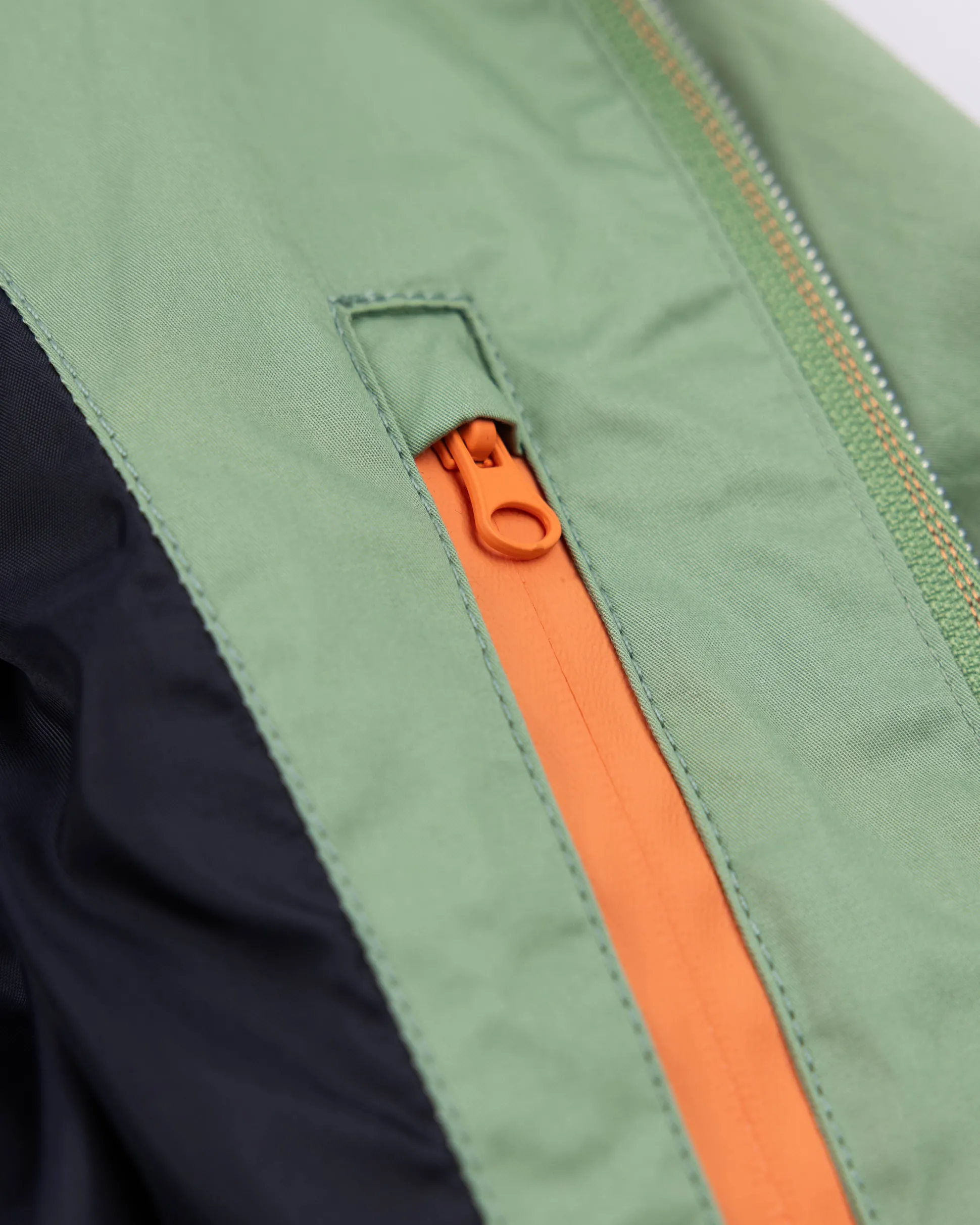 Green twill bomber