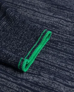 Grey cotton jumper with zipper - Reef Navy
