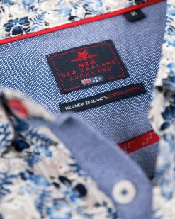 Grey cotton shirt with print - Tar Grey