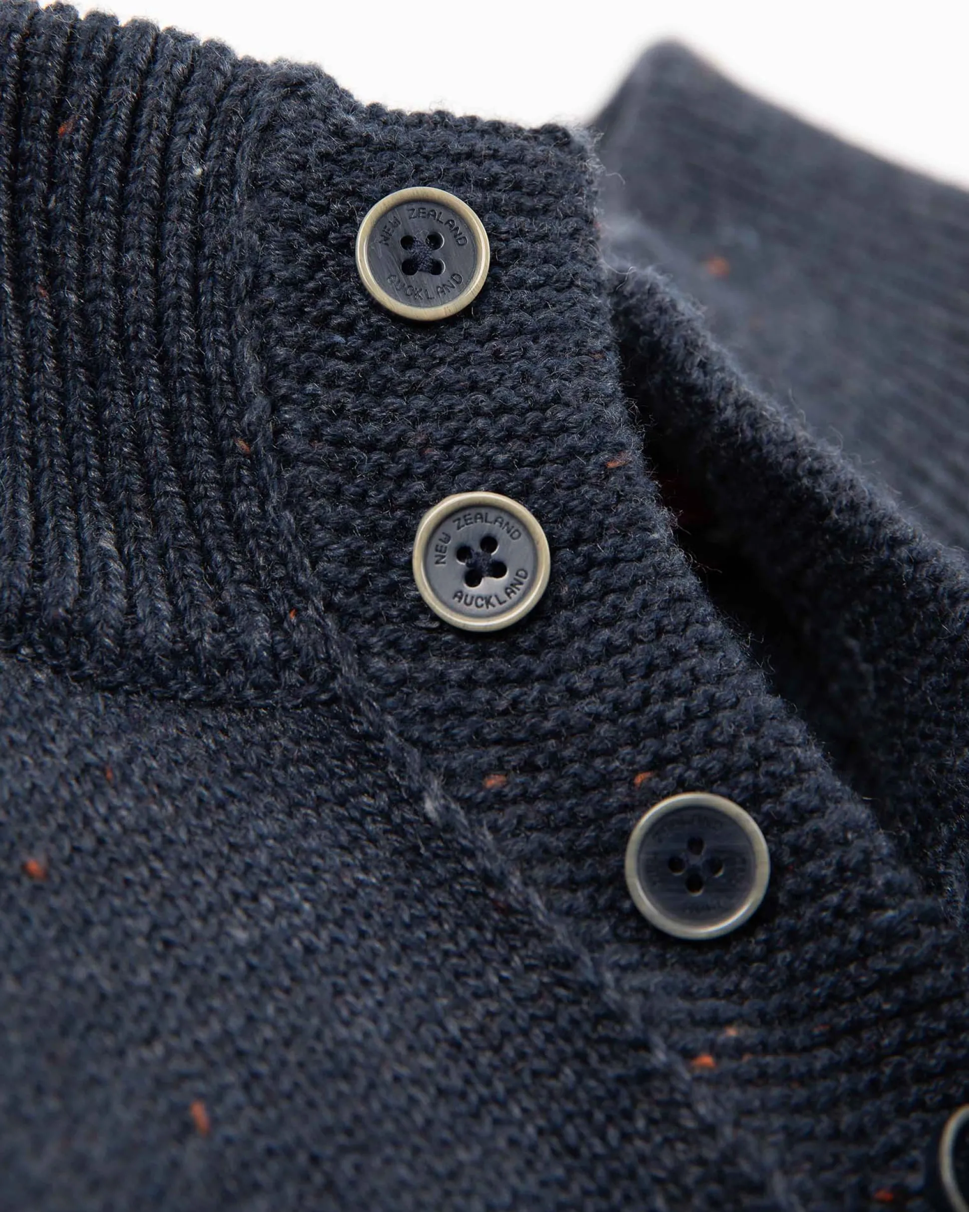 Half buttoned plain pullover - Trent Petrol