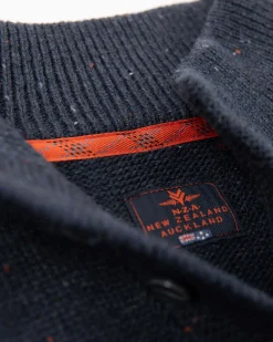 Half buttoned plain pullover - Trent Petrol