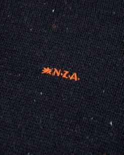 Half buttoned plain pullover - Pitch Navy