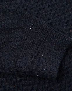 Half buttoned plain pullover - Pitch Navy