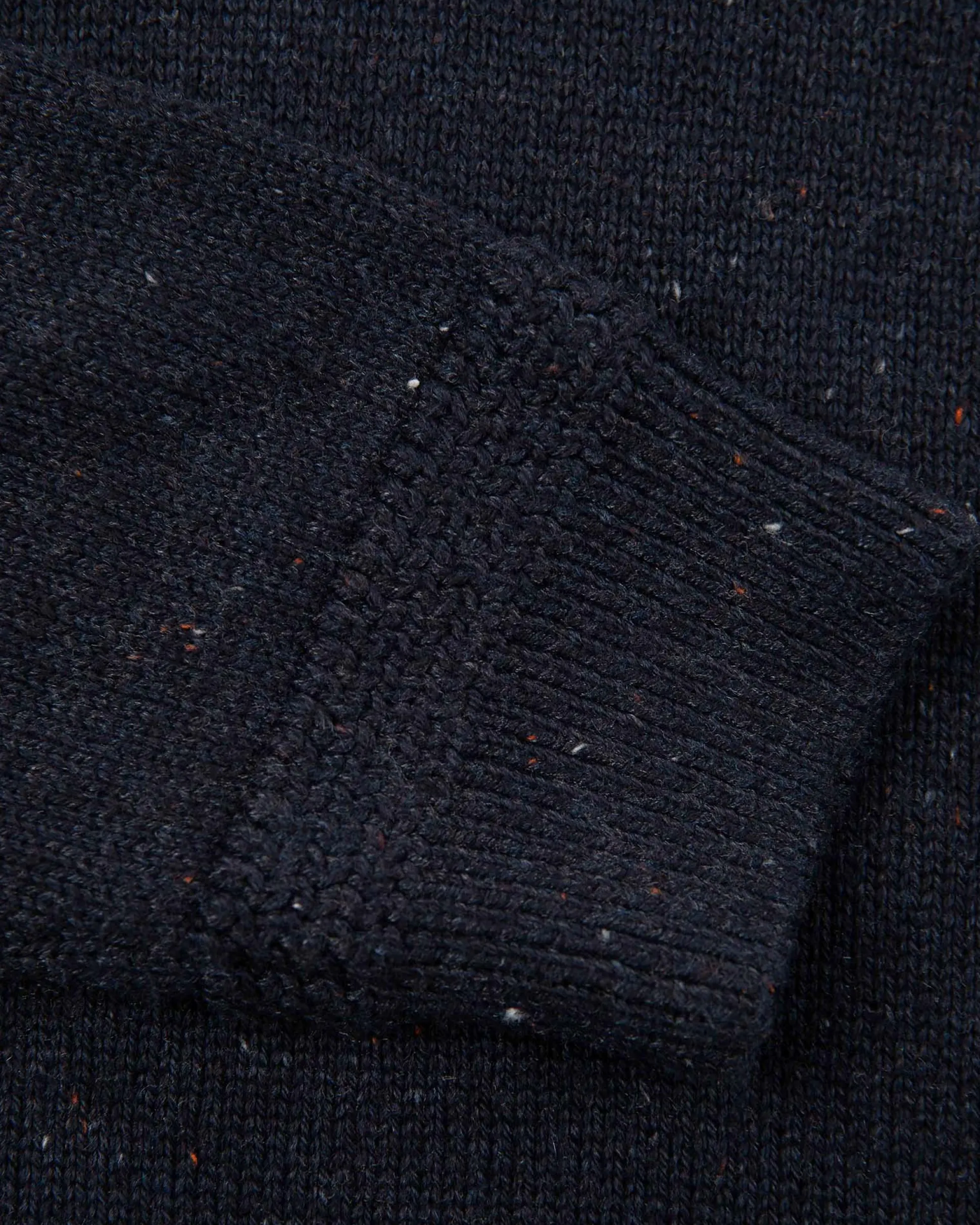 Half buttoned plain pullover - Pitch Navy